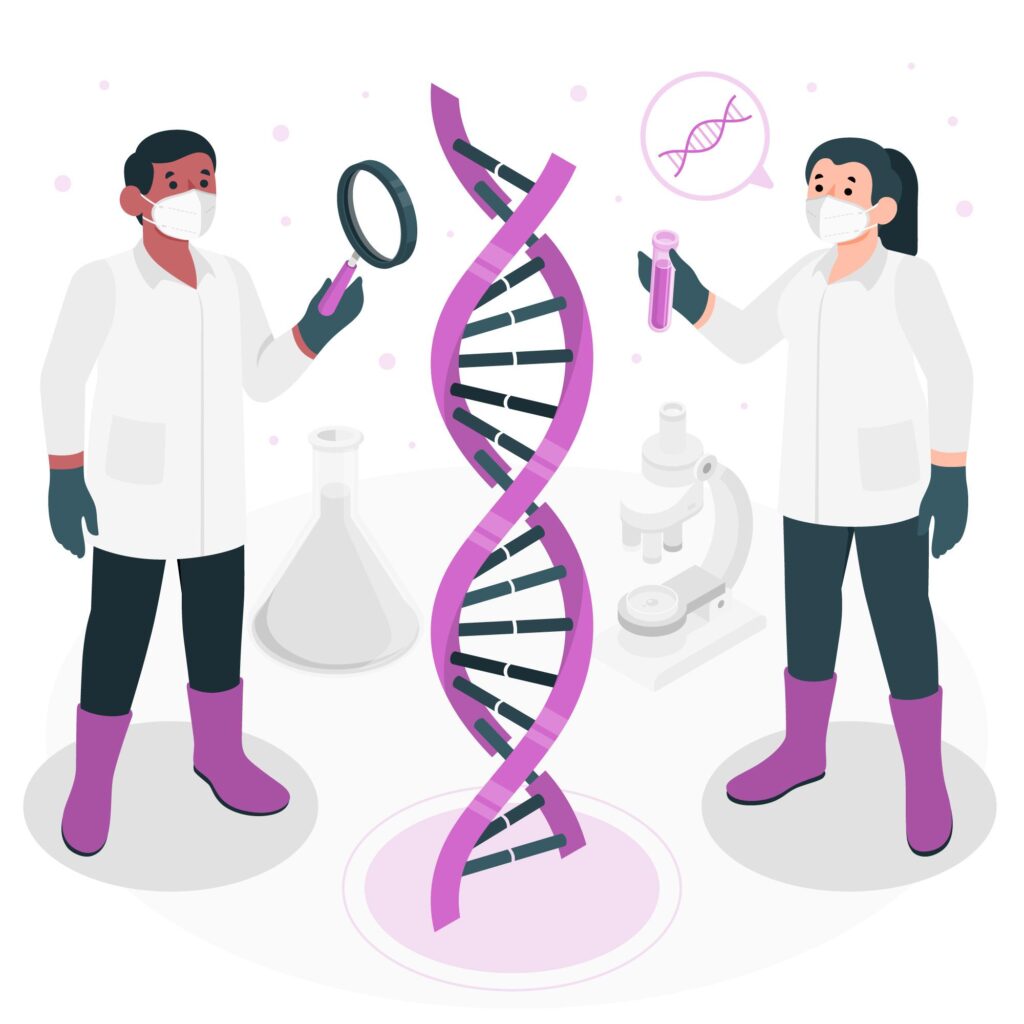 Ilustración de ADN